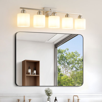 5-Light Modern Bathroom Vanity Light, E26 Socket (Bulbs Not Included)