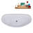 74.8'' x 35.4'' Soaking Acrylic Bathtub-90936597
