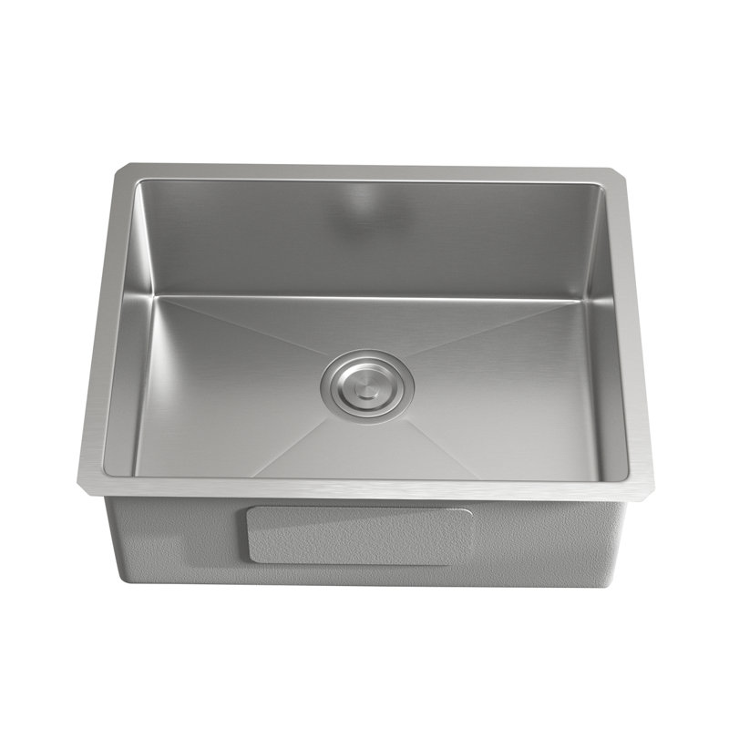 Chester 23'' L Single Bowl Stainless Steel Kitchen Sink