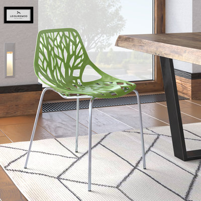 Octavien Modern Stackable Dining Chair – Lightweight, Sturdy, Stylish & Easy to Assemble