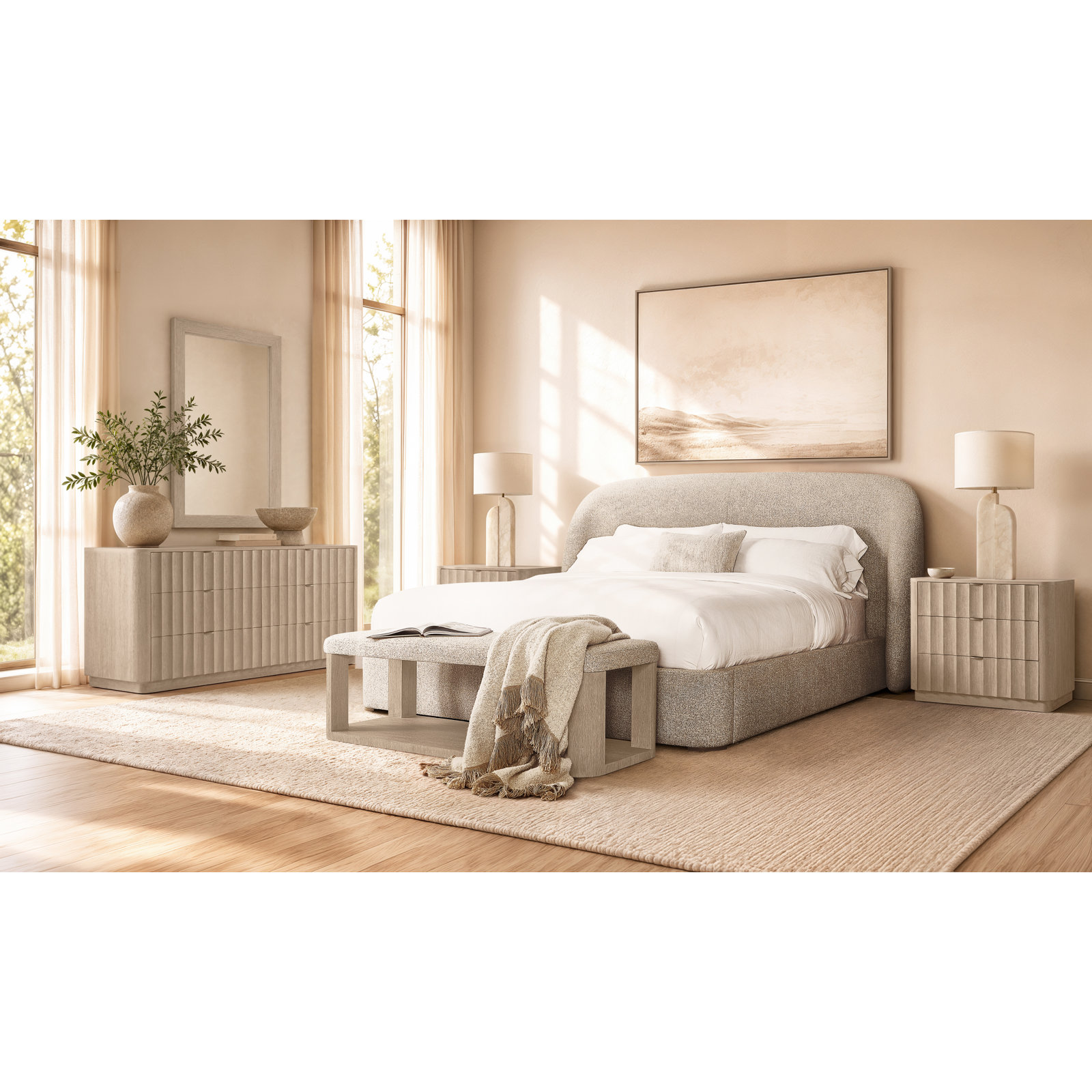 Loggia Upholstered Bed, California King