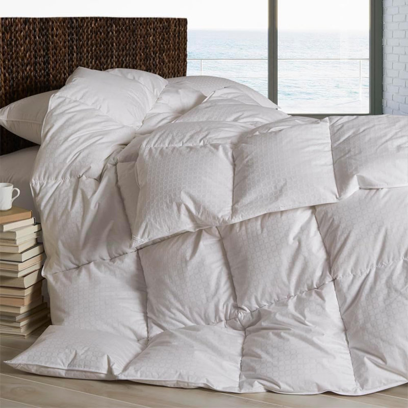 Cuddledown Windowpane Down Alternative Comforter, Queen All Season, Queen Comforter, All Season