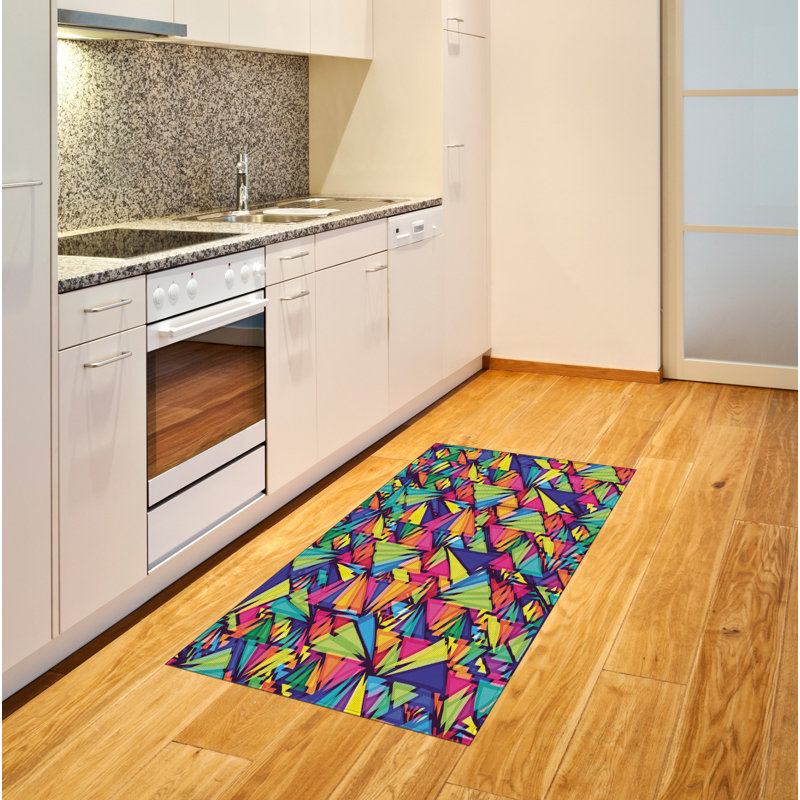 Indie High Density Long Fiber Poly Threads Decorative Area Rug Carpet, Rectangle 4' x 5'8"