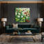 Botanical Wild Strawberry Green Canvas Wall Art-349054062