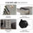 5-Drawer Storage Cabinet with Wheels for Home Office Organization, Under Desk Filing Cabinet for Files, Stationery & Accessories – Mobile Cabinet for Bedroom, Living Room or Study-889957887