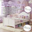 Lit d'enfant AVELOR à profil bas avec barrières de sécurité amovibles, espace de rangement et tête de lit - Modèle convertible pour les enfants en pleine croissance-220060672-220060675