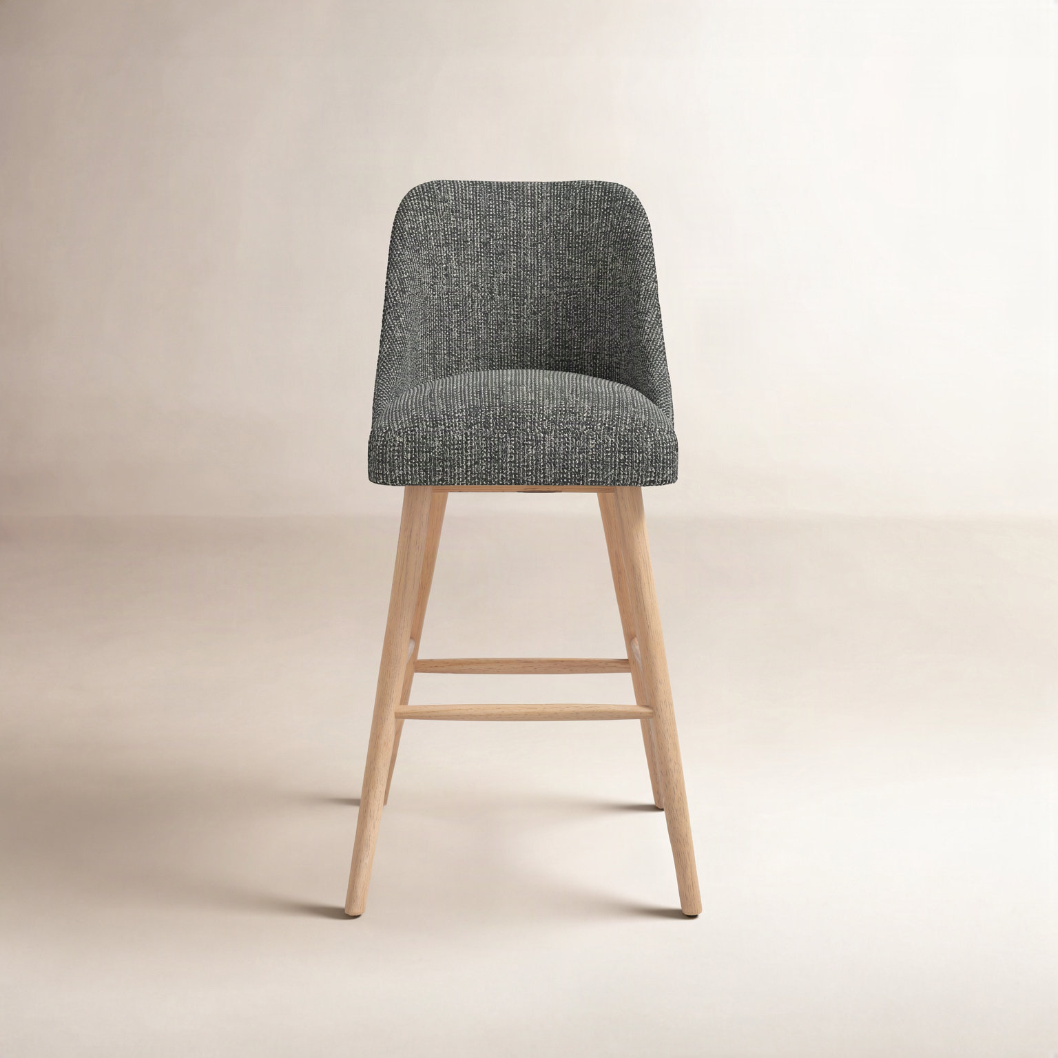 Gallie Bar and Counter Stool, Bar Stool (31” Seat Height), Natural, Solitude Pepper