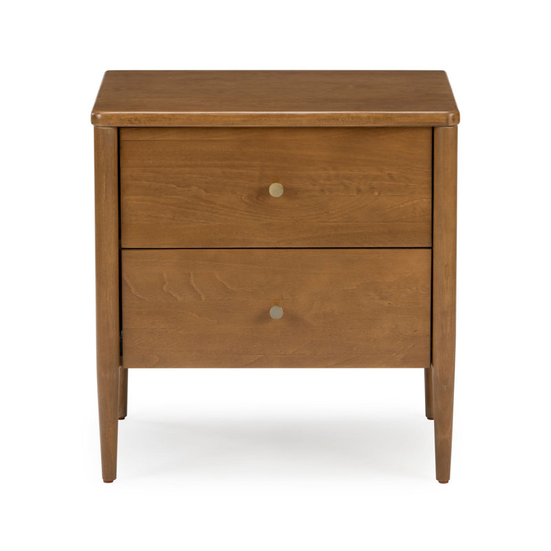 Harbor 2 Drawer Nightstand, Pecan, Pecan