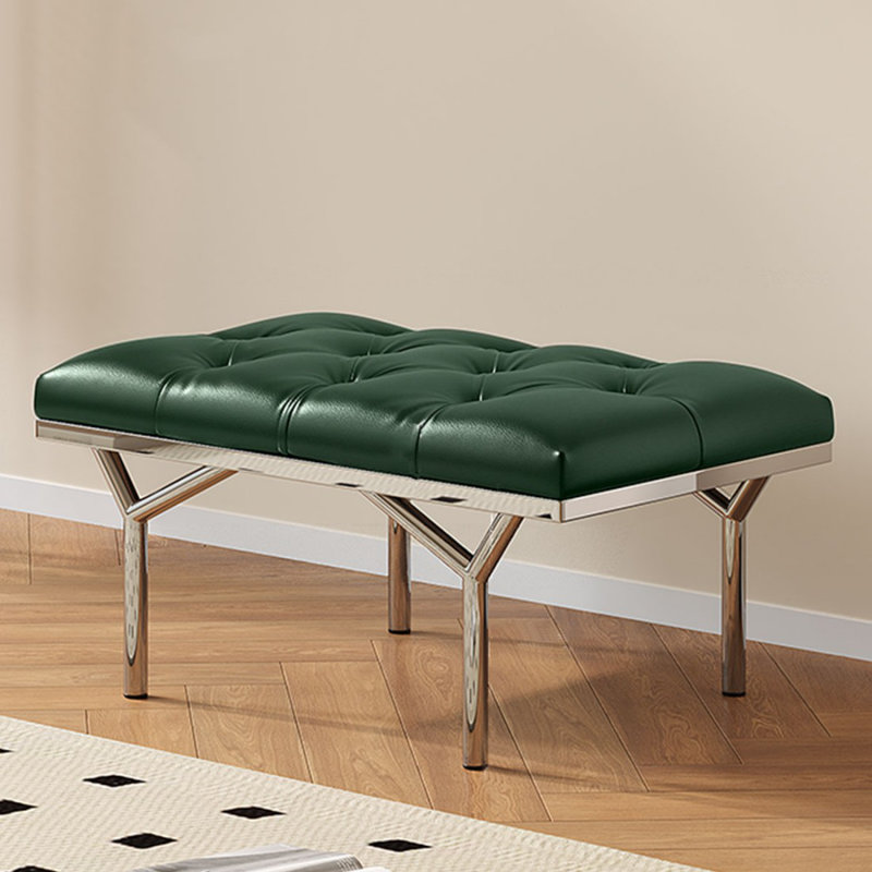 Banc rembourré vert, Vert