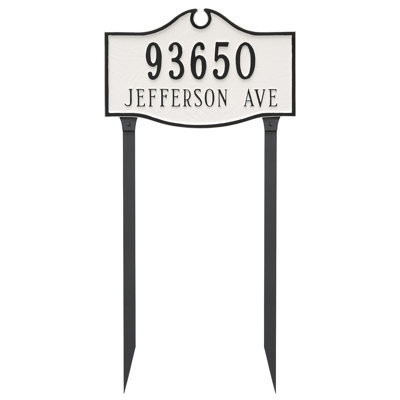 Colonial 1-Line Wall Address Plaque