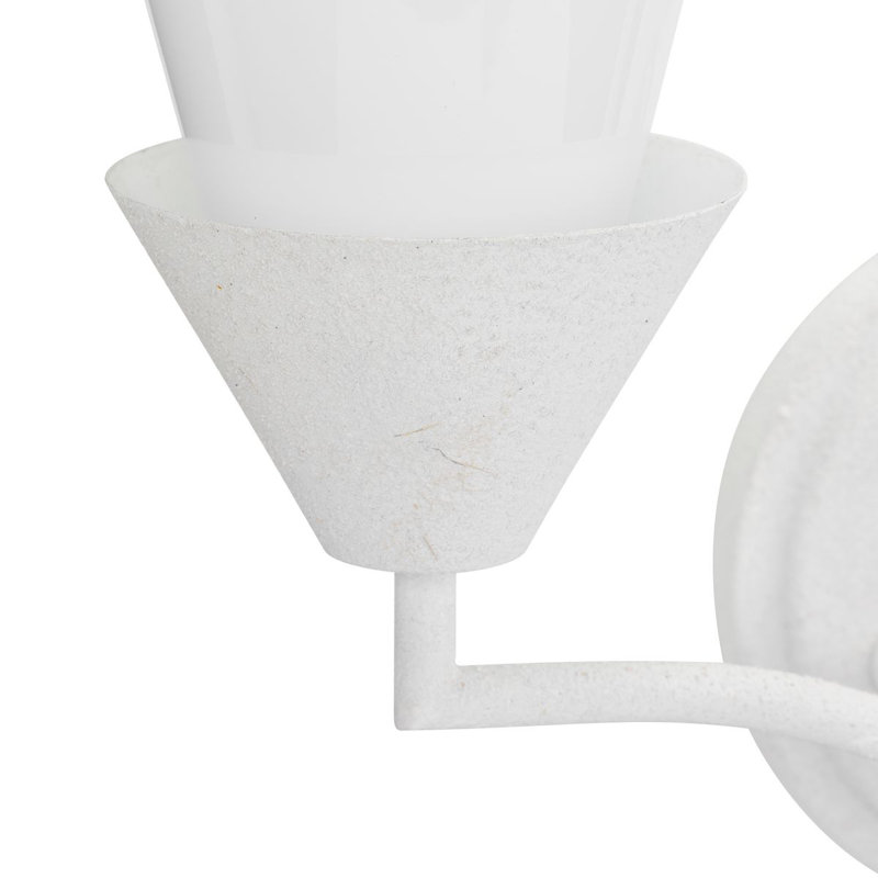 Pinellas White Plaster 3-Light Modern Vanity Fixture