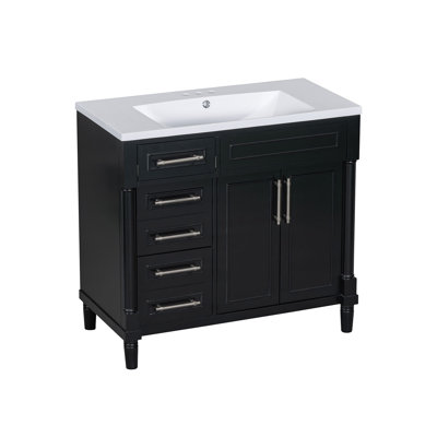 Meuble-lavabo simple 36 po avec plateau Leeonie