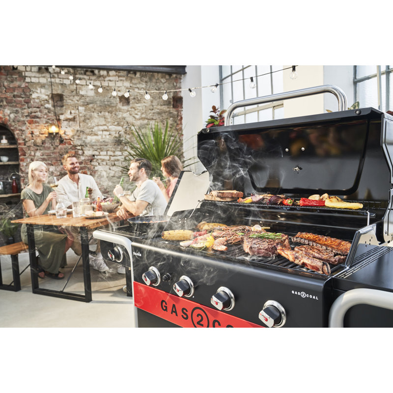 Char-Broil Gas2coal® 440 V2 Hybrid Grill - 4 Burner Gas & Coal Barbecue Grill