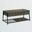 Table basse à plateau relevable rectangulaire avec rangement Idra - Table basse contemporaine en stratifié et métal