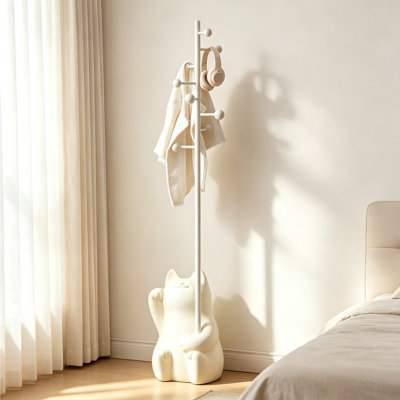 Cat Shape Freestanding Coat Rack