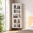 Space-Saving Corner Cabinet with Adjustable Shelves