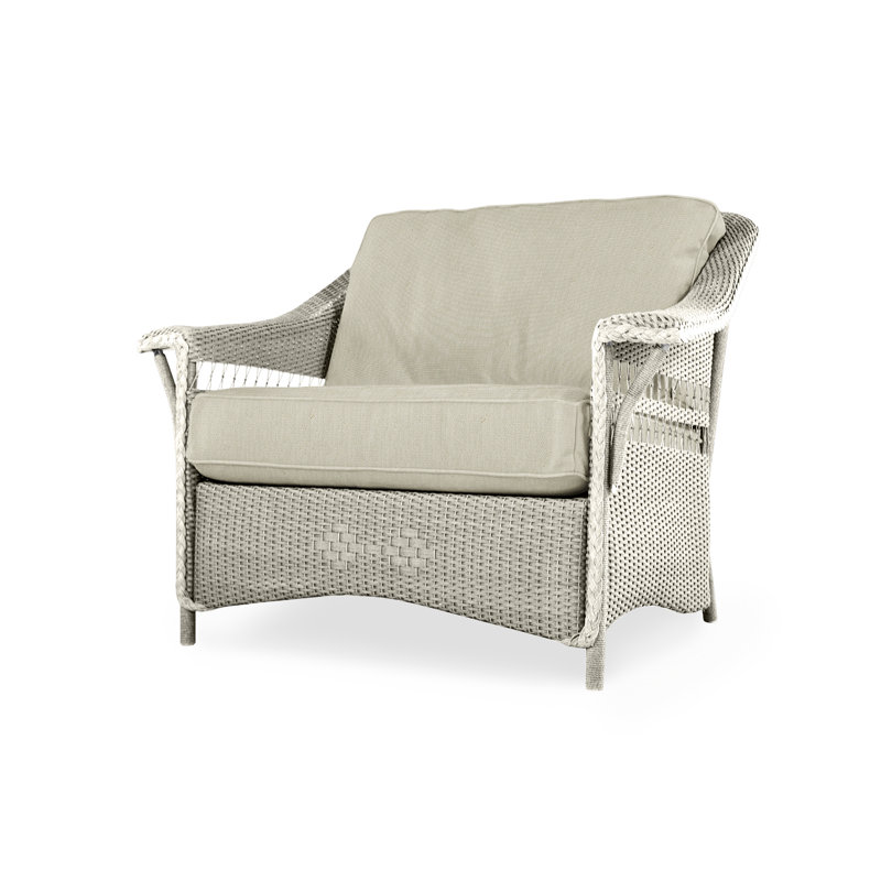 Nantucket Outdoor Lounge Chair, Sandberg Flax, Linen