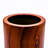 7.8 In. Dark Wood Plastic Self-Watering Planter Pot