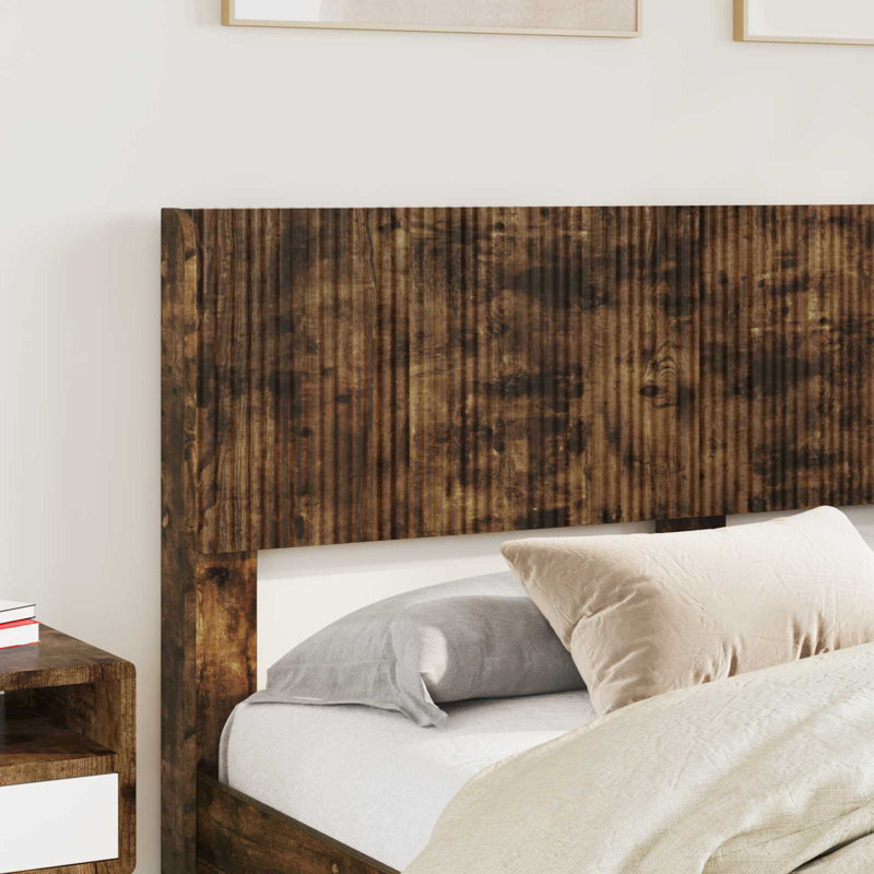 Headboard, European Double (140 x 200 cm), Smoked Oak