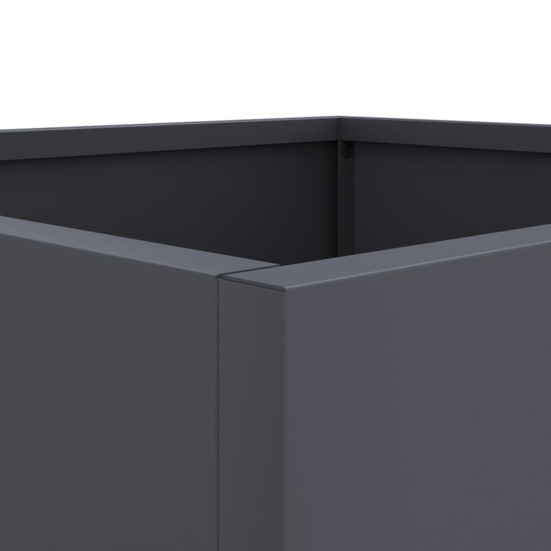 Planter Steel, Anthracite, 46cm H x 49cm W x 47cm D, 1