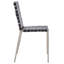 Chaise d'appoint rembourrée en cuir Brett-301507485-301507474