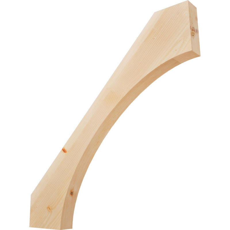 Attelle de genou Westlake, Sapin de Douglas, Lisse, H 40 po x l 3,5 po x P 40 po