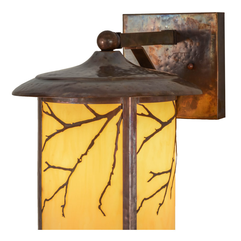 Lanterne murale d'extérieur 1 lumière Thanos, H 15 po x l 10 po x P 13,5 po