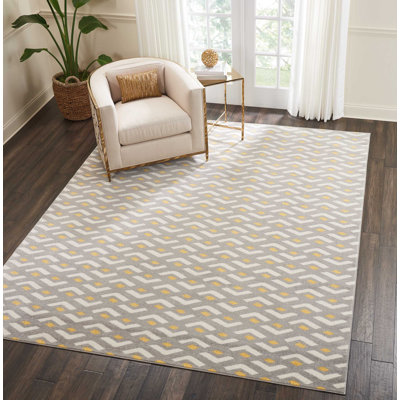Tapis gris Cristin Eclectic Bohemian