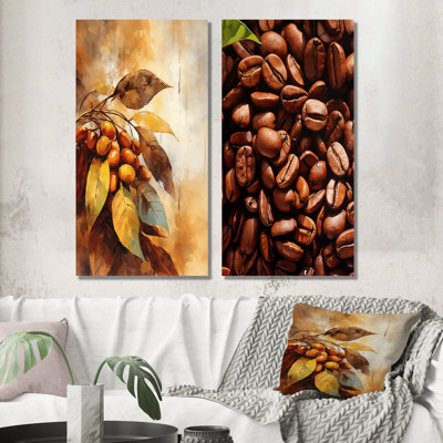 Coffee Bean Minimal Harmony - Coffee Wall Decor Set Of 2