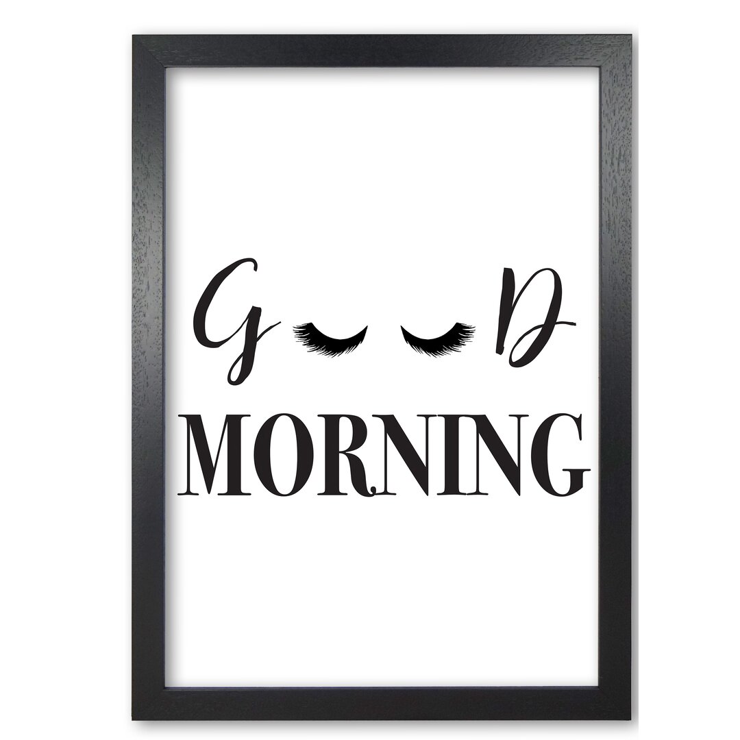 Typografische Kunst "Good Morning Lashes"