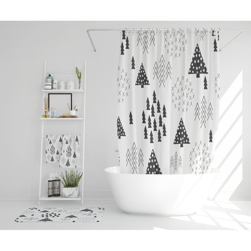Lulie Polyester Shower Curtain Set