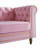 Chesterfield Velvet Sofa 84.65 Inch For Living Room PINK Color