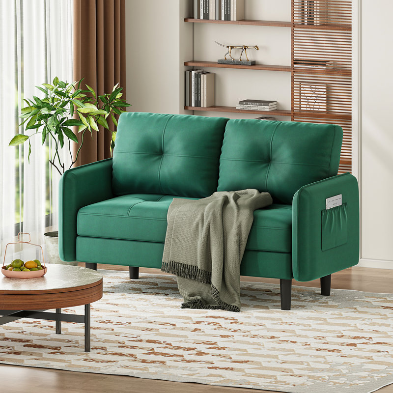 Sofa, Green Velvet