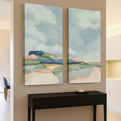 «Serene Seaside Pastels I», reproduction sur toile