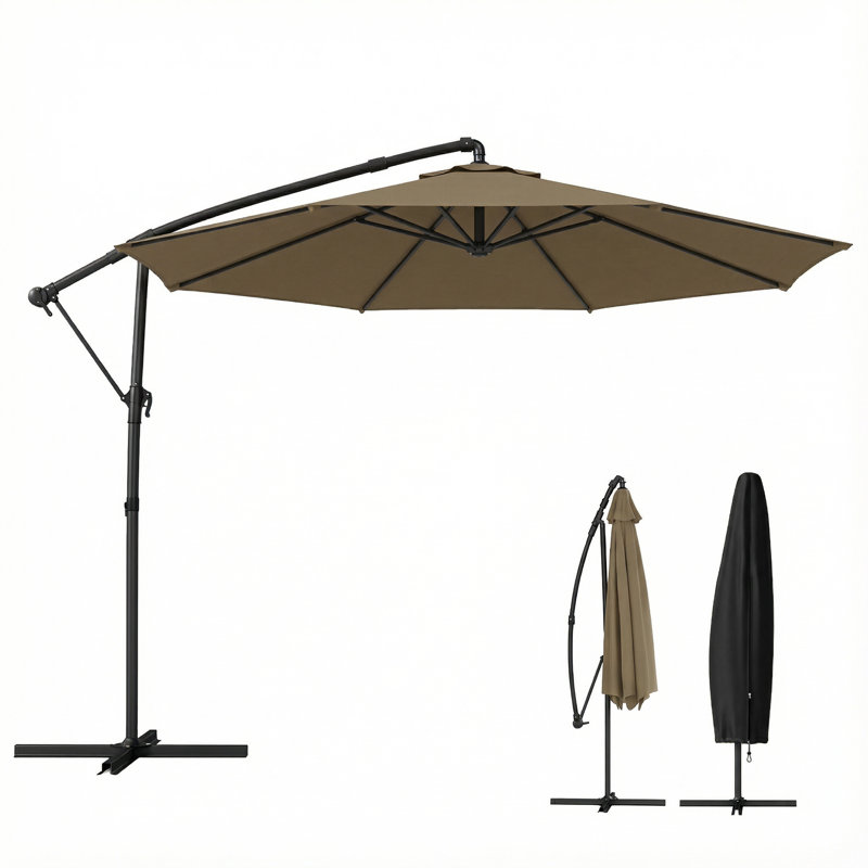 297cm Cantilever Parasol, Brown