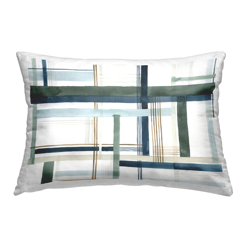 Coussin décoratif superposé à motif tissé superposé par Grace Popp