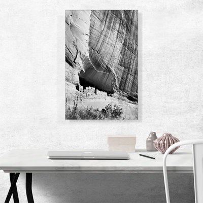 «White House Ruin Canyon de Chelly» par Ansel Adams - reproduction de photo sur toile tendue