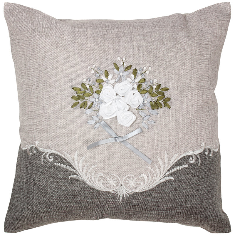 Housse de coussin décoratif artistique, Brun, Housse de coussin seulement - sans coussin