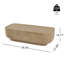 Table basse Fallon biologique moderne avec base en piédestal sculpturale Fallon-132707341