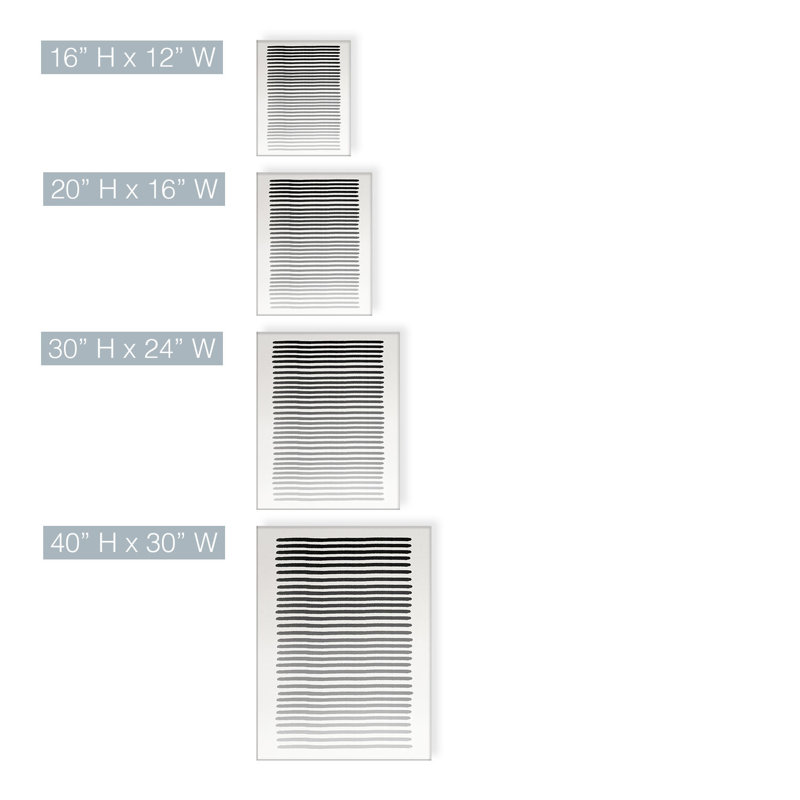 Alvaro abstraite neutre par ChiChi Decor, impression sur toile, H 20 po x l 16 po x P 1,5 po