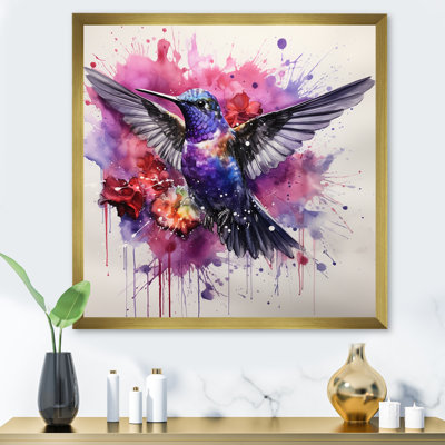 Hummingbird Fluttering Jewel - Hummingbird Wall Art