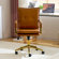 Dareece Leather Task Chair with Padded Arms