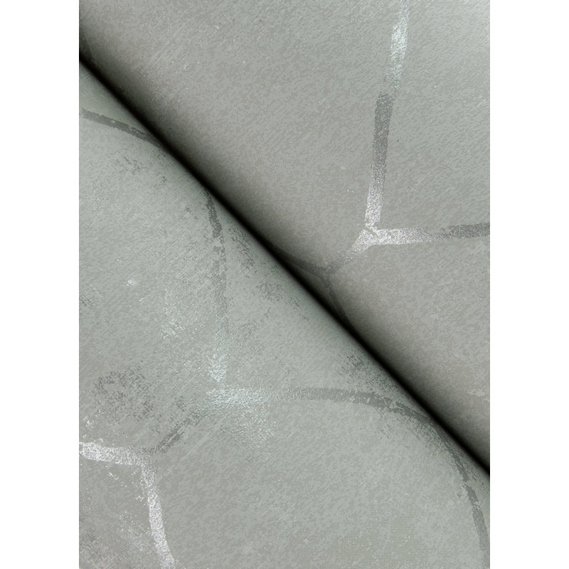 Rouleau de papier peint L 33 pi x l 21 po Bornais, Argent