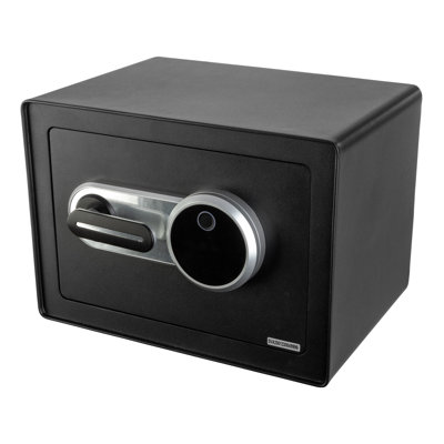 Stalwart Biometric Safe - Lock Box with Fingerprint Scanner and Digital Key for Quick Access - Money Safe for Cash and Jewelry - Home Safes