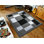 Havana Geometric Dark Grey Large Rugs – Modern Living Room Carpet, Bedroom & Hallway Runner | Soft, Non-Shedding, Stain Resistant Floor Mat