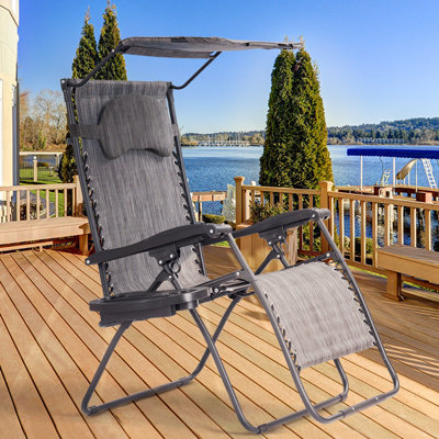 Chaise longue simple inclinable 29 po Kalobe
