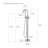 Circular Single Handle Tub Faucet-65166441