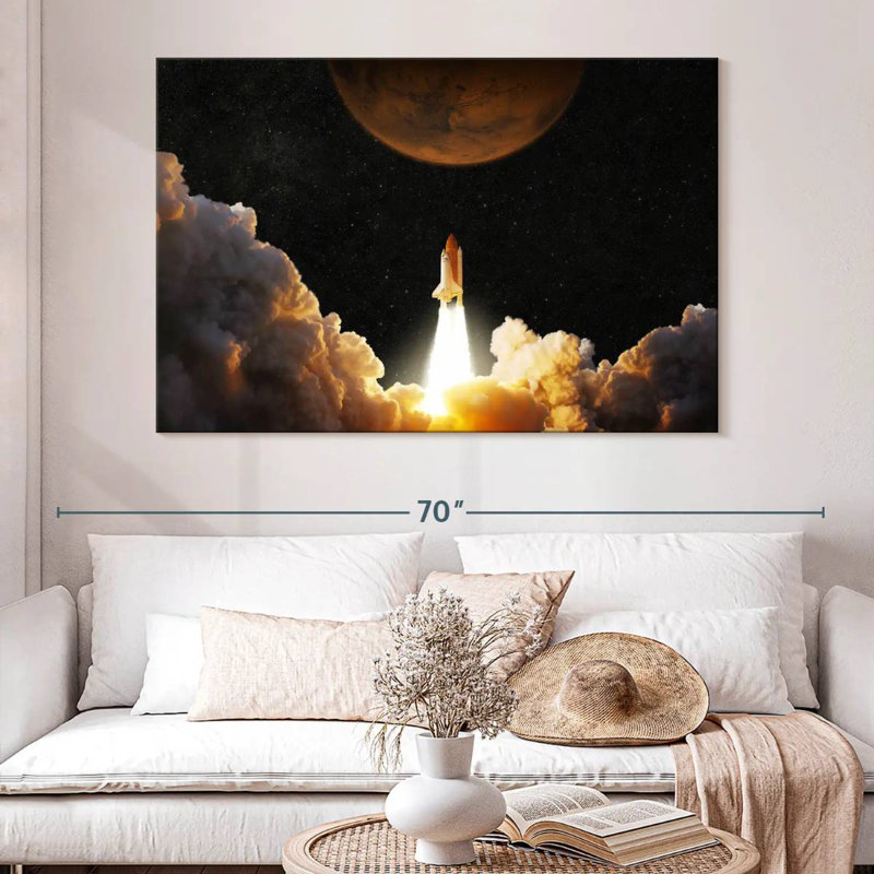 Oberle Rocket Launch, 8" H x 12" W