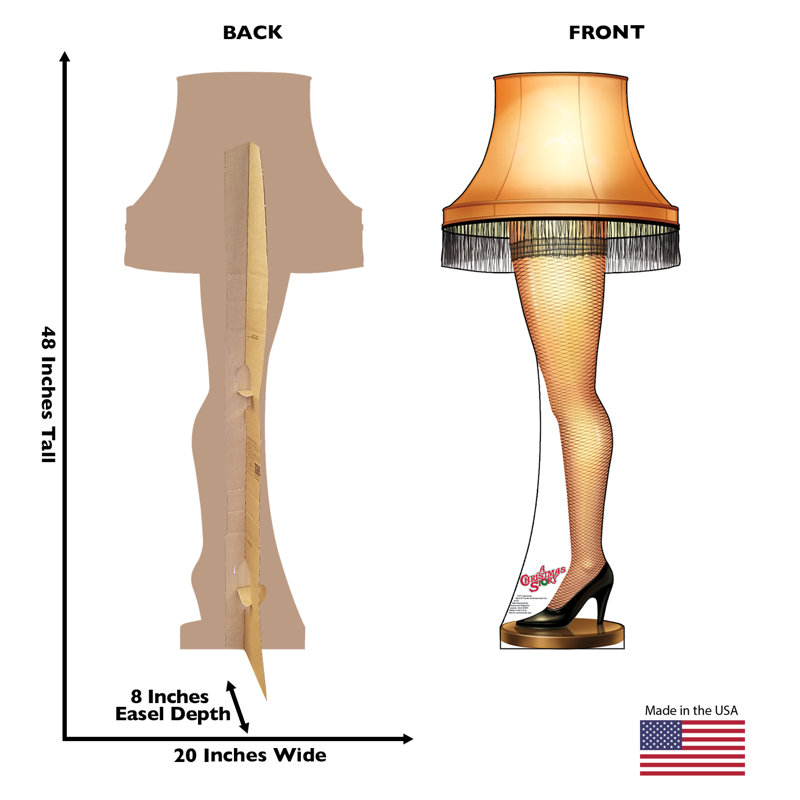 Life-Size Cardboard Standup of Leg Lamp from A Christmas Story
