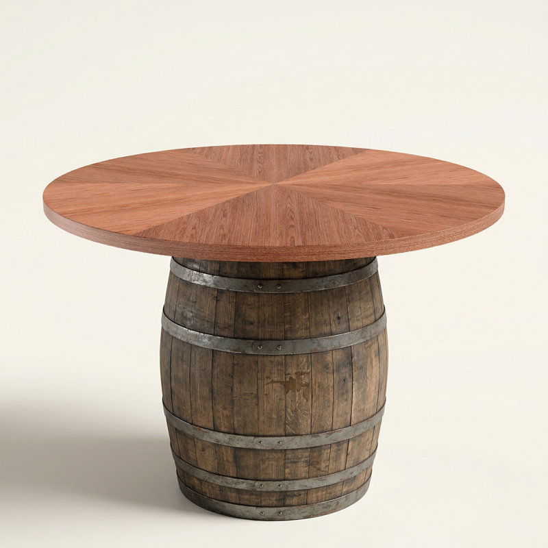 Dessus de table en bois massif de 53 po pour 6 à 8 personnes